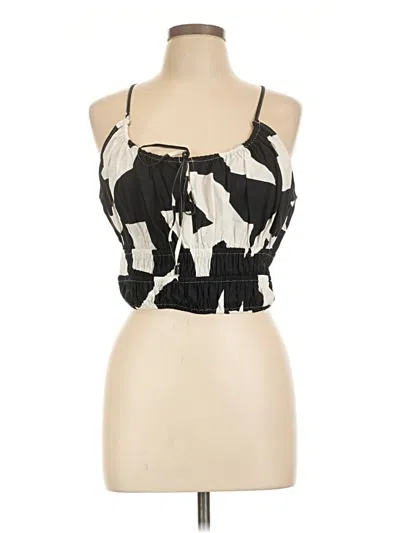 Pre-owned Express Sleeveless Blouse In Black