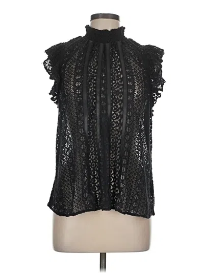 Pre-owned Express Sleeveless Blouse In Black