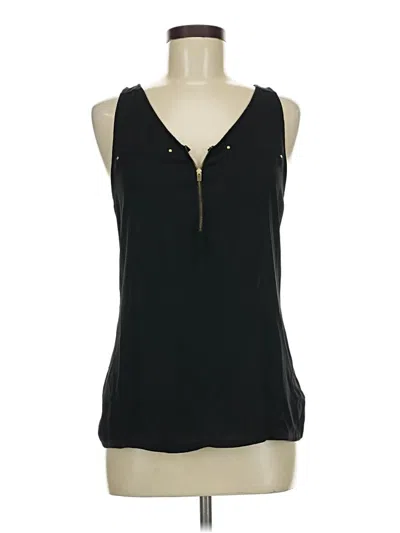 Pre-owned Express Sleeveless Blouse In Black
