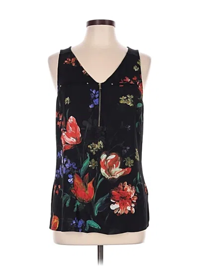 Pre-owned Express Sleeveless Blouse In Black