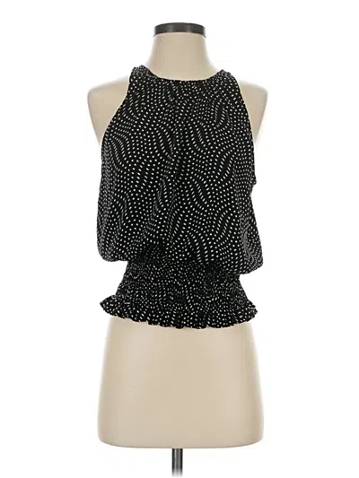 Pre-owned Express Sleeveless Blouse In Black