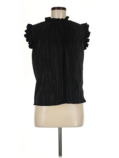 Pre-owned Express Sleeveless Blouse In Black