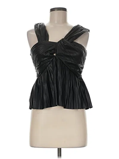 Pre-owned Express Sleeveless Blouse In Black