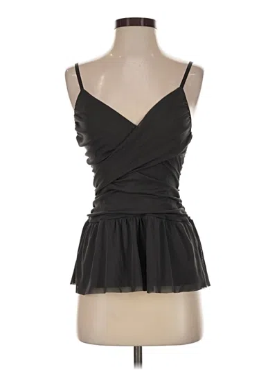 Pre-owned Express Sleeveless Blouse In Black