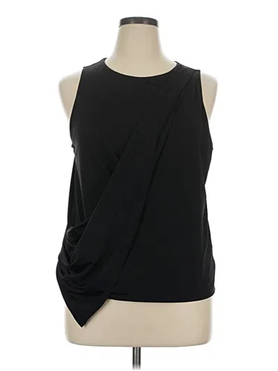 Pre-owned Express Sleeveless Blouse In Black