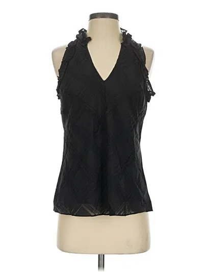 Pre-owned Express Sleeveless Blouse In Black