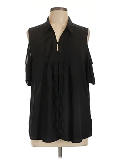 Pre-owned Express Sleeveless Blouse In Black