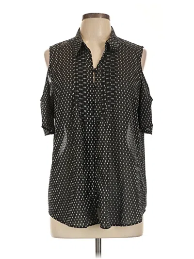 Pre-owned Express Sleeveless Blouse In Black