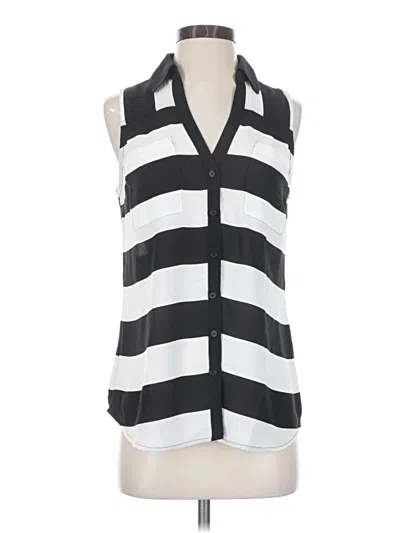 Pre-owned Express Sleeveless Blouse In Black