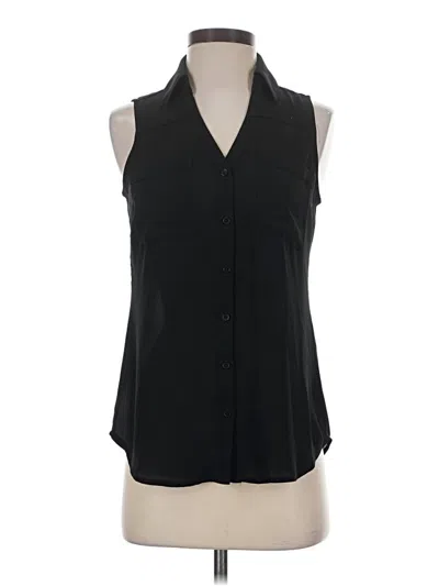 Pre-owned Express Sleeveless Blouse In Black