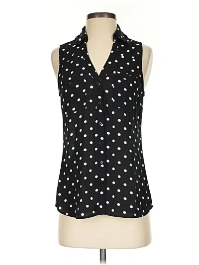Pre-owned Express Sleeveless Blouse In Black