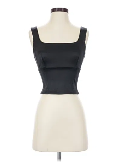 Pre-owned Express Sleeveless Blouse In Black
