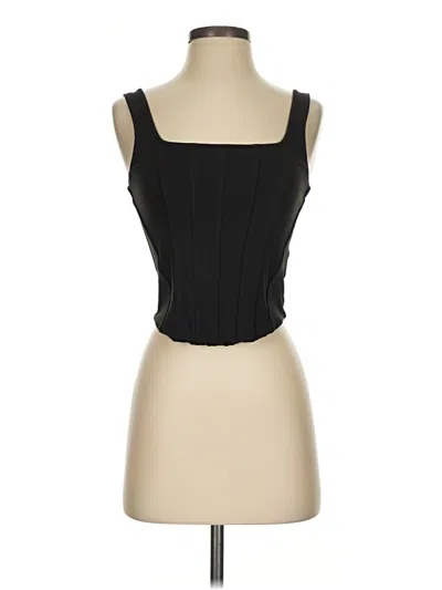 Pre-owned Express Sleeveless Blouse In Black