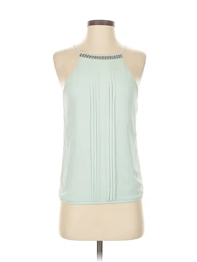 Pre-owned Express Sleeveless Blouse In Blue
