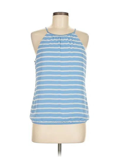 Pre-owned Express Sleeveless Blouse In Blue