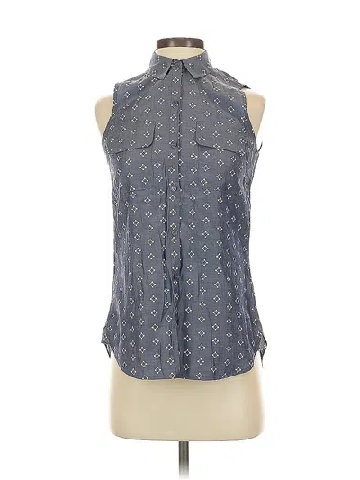 Pre-owned Express Sleeveless Blouse In Blue