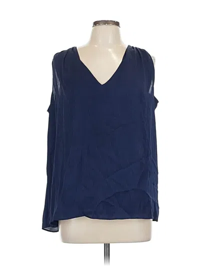 Pre-owned Express Sleeveless Blouse In Blue