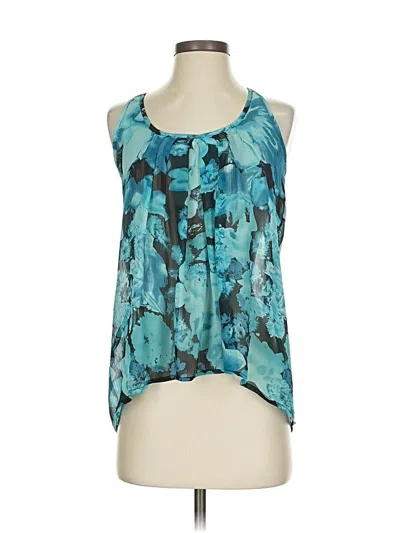 Pre-owned Express Sleeveless Blouse In Blue