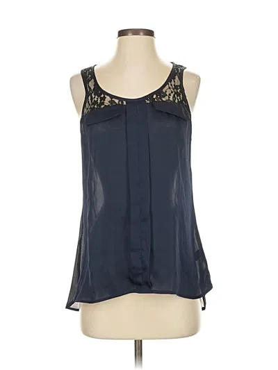 Pre-owned Express Sleeveless Blouse In Blue