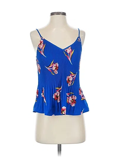 Pre-owned Express Sleeveless Blouse In Blue