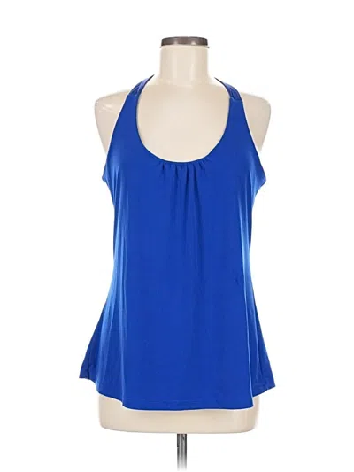 Pre-owned Express Sleeveless Blouse In Blue
