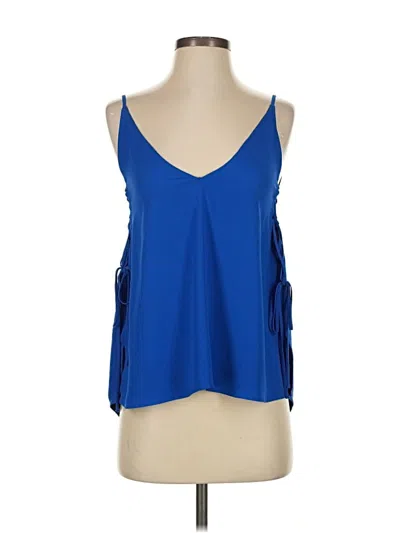 Pre-owned Express Sleeveless Blouse In Blue