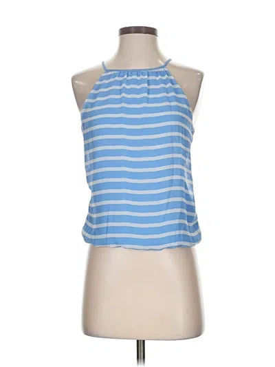 Pre-owned Express Sleeveless Blouse In Blue