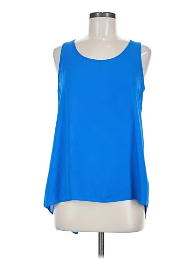Pre-owned Express Sleeveless Blouse In Blue