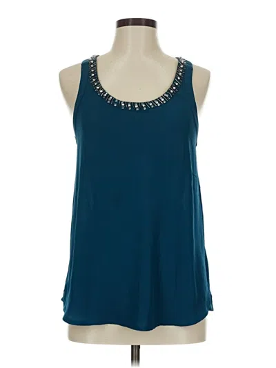 Pre-owned Express Sleeveless Blouse In Blue