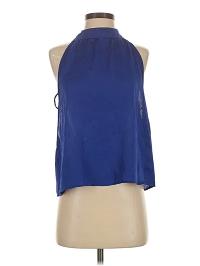 Pre-owned Express Sleeveless Blouse In Blue