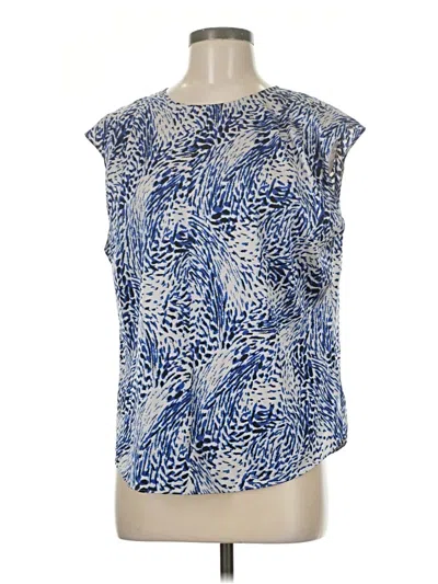 Pre-owned Express Sleeveless Blouse In Blue