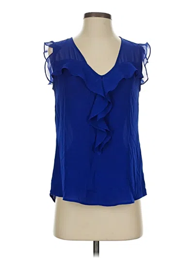 Pre-owned Express Sleeveless Blouse In Blue