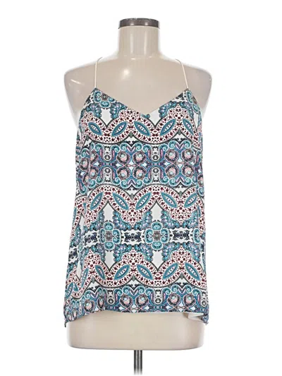 Pre-owned Express Sleeveless Blouse In Blue