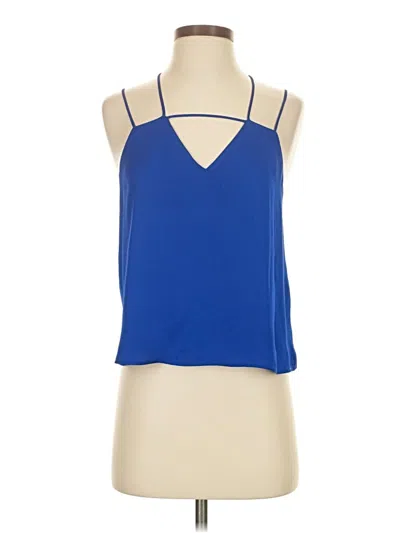 Pre-owned Express Sleeveless Blouse In Blue