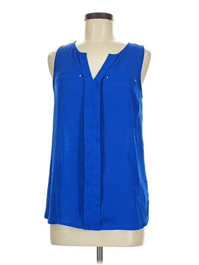 Pre-owned Express Sleeveless Blouse In Blue