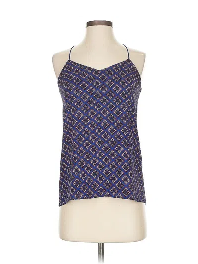 Pre-owned Express Sleeveless Blouse In Blue