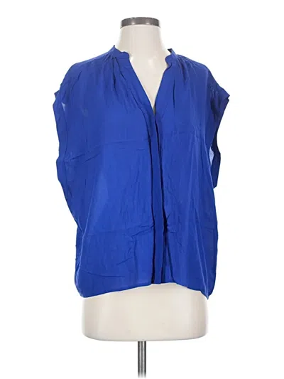 Pre-owned Express Sleeveless Blouse In Blue
