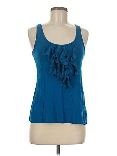 Pre-owned Express Sleeveless Blouse In Blue