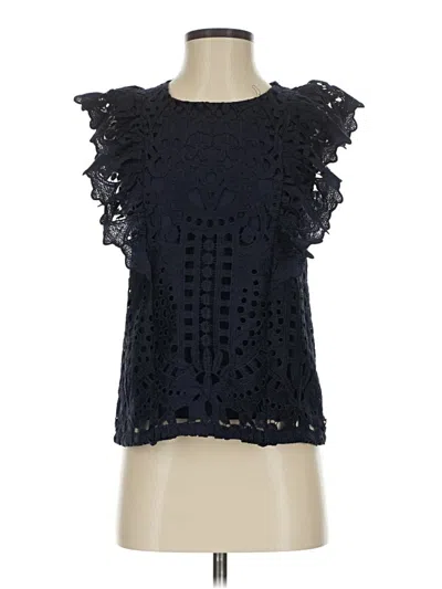Pre-owned Express Sleeveless Blouse In Blue