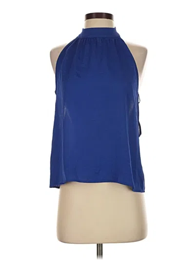 Pre-owned Express Sleeveless Blouse In Blue