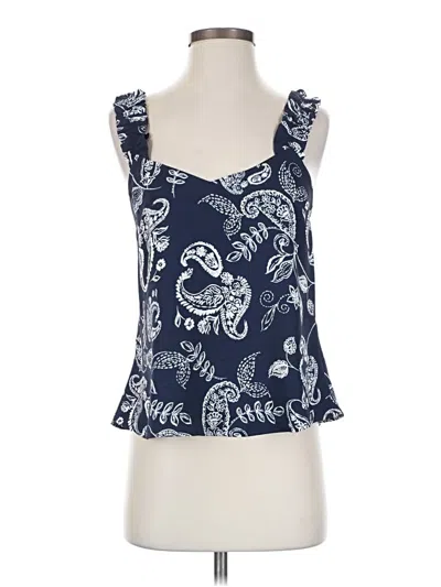 Express Sleeveless Blouse In Blue