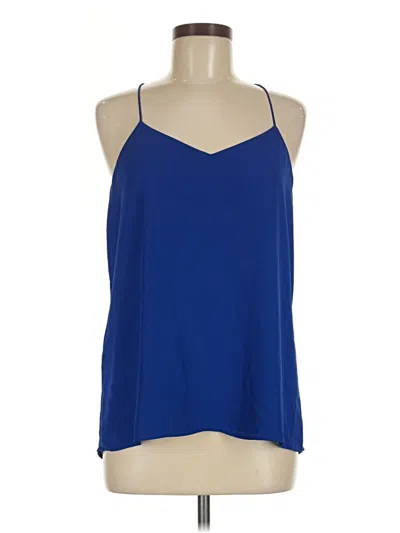 Pre-owned Express Sleeveless Blouse In Blue