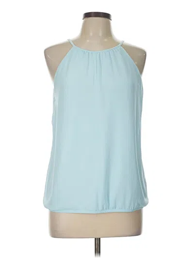 Pre-owned Express Sleeveless Blouse In Blue