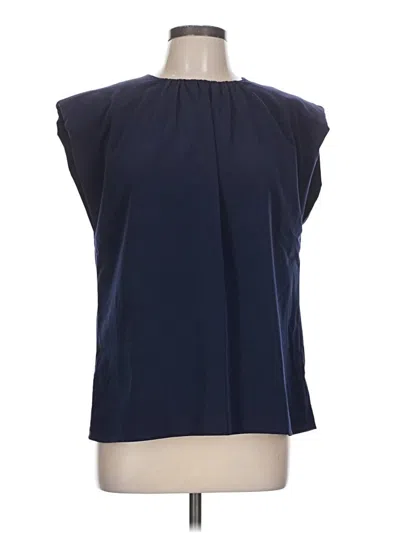 Pre-owned Express Sleeveless Blouse In Blue