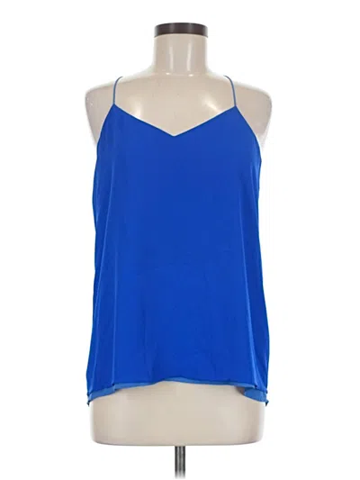 Pre-owned Express Sleeveless Blouse In Blue