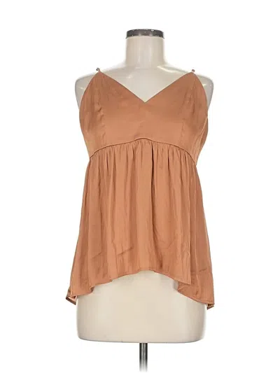 Pre-owned Express Sleeveless Blouse In Brown