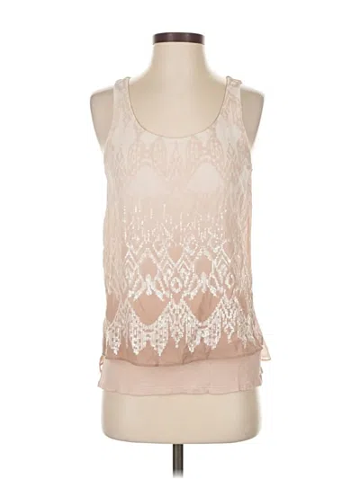 Pre-owned Express Sleeveless Blouse In Brown