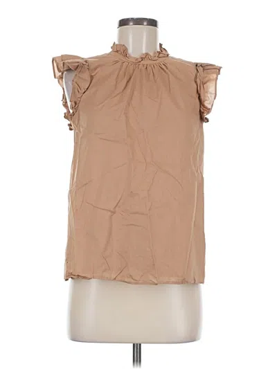 Pre-owned Express Sleeveless Blouse In Brown