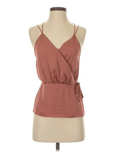 Pre-owned Express Sleeveless Blouse In Brown