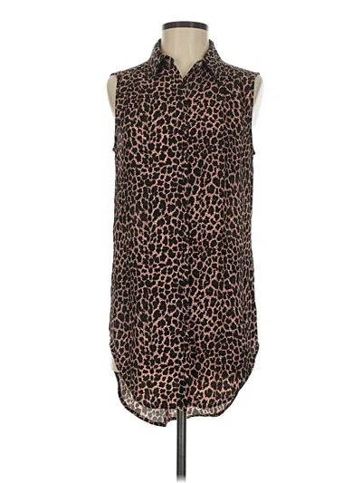 Pre-owned Express Sleeveless Blouse In Brown